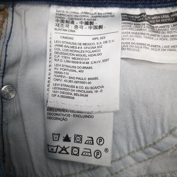 Levi's 512 Ladies Size 8 Perfectly Slimming Straight Leg Medium Wash Blue Jeans - Picture 5 of 16